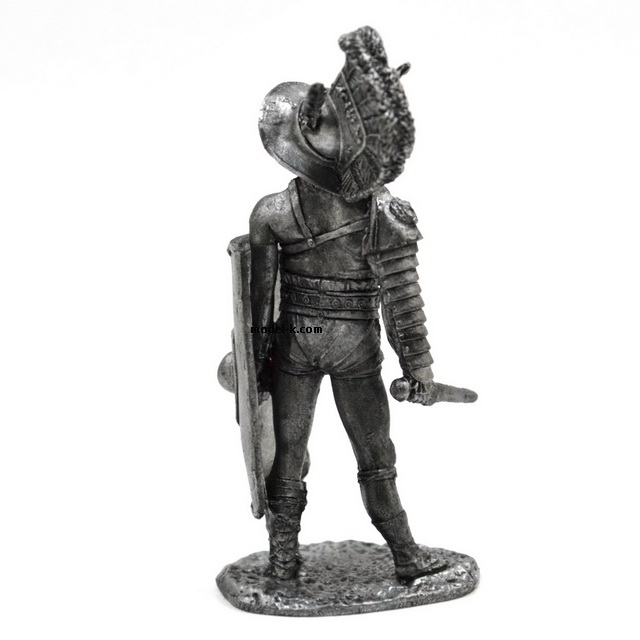 HISTORICAL TIN FIGURES GLADIATOR GOPLOMAH WITH A SPEAR 54MM 1/32 GL6 