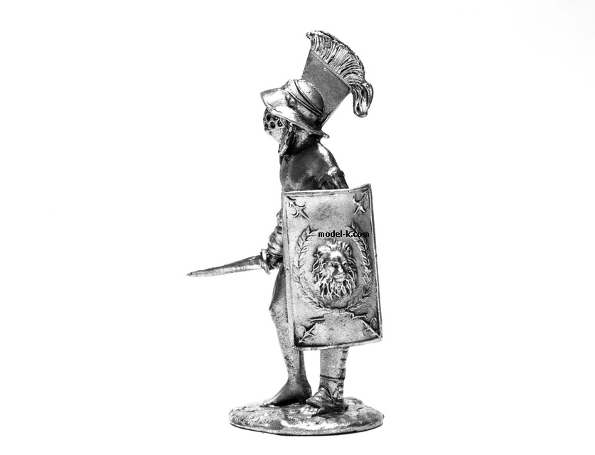 AD Tin Miniature 54mm Thracian gladiator Roman Empire 2nd half or 1st cent 