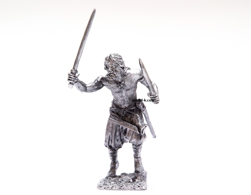figure IX-X centuries Berserk-bodyguard 54 mm Tin soldier