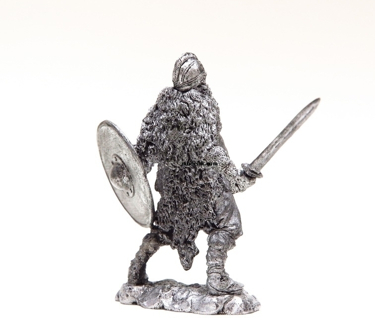 Tin Figurine 54mm Viking-Berserk IX-X cent 1/32 Scale 