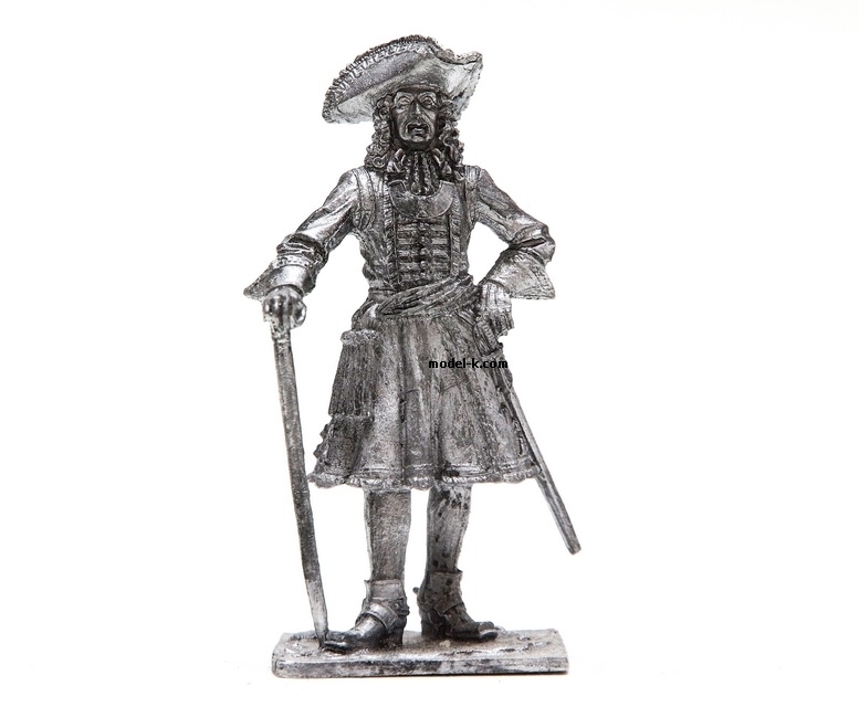 Metal Figurine of the The staff officer tin 54mm figure