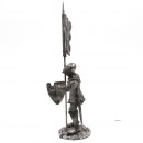 France Knight with banner 54mm tin figure
