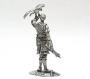 54mm, knight figure, Norman Knight, France knight, falcon, middle age, tin, warrior, soldier, knight art, historical miniature, figure, metal sculpture, white metal castings