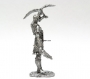 54mm, knight figure, Norman Knight, France knight, falcon, middle age, tin, warrior, soldier, knight art, historical miniature, figure, metal sculpture, white metal castings