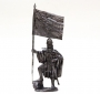 1:32 scale tin figure. Crusades. Ensign of the Teutonic Knights