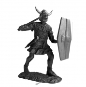 54mm tin toy sculpture of Viking warrior